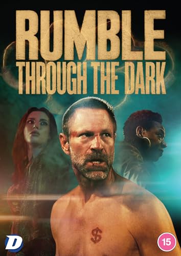 DVD cover for "Rumble Through The Dark" featuring three distressed people.