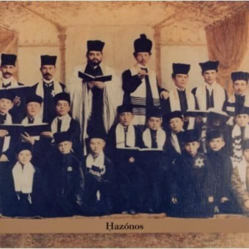 Sepia-toned photo of a group of men and boys in traditional hats and clothing.