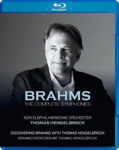 Blu-ray case featuring portrait of conductor Thomas Hengelbrock and text "Brahms.