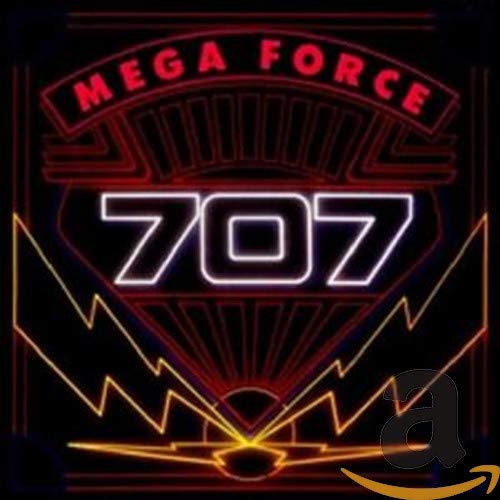 CD cover for “Mega Force” featuring the number 707 in neon style.