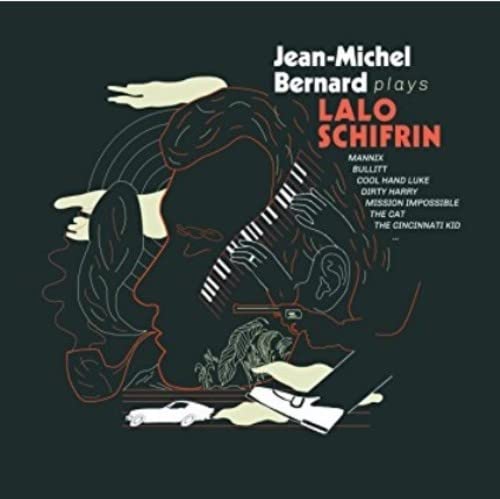 CD cover: illustrated portrait of Lalo Schifrin with piano keys and cars.