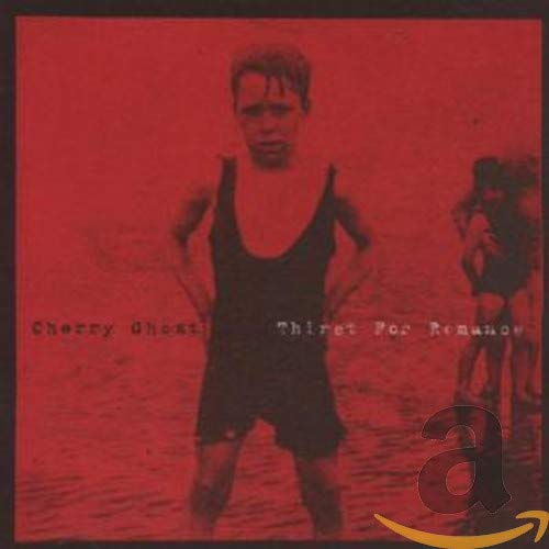CD cover: man in swimwear, red background, text "Cherry Ghost.