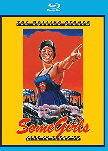 Blu-ray cover for "Some Girls - Live In Texas '78" featuring a woman pointing.