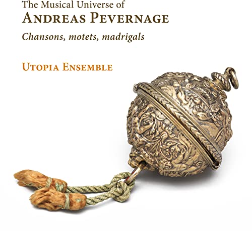 CD cover featuring an ornate, antique silver spherical object with a cord.