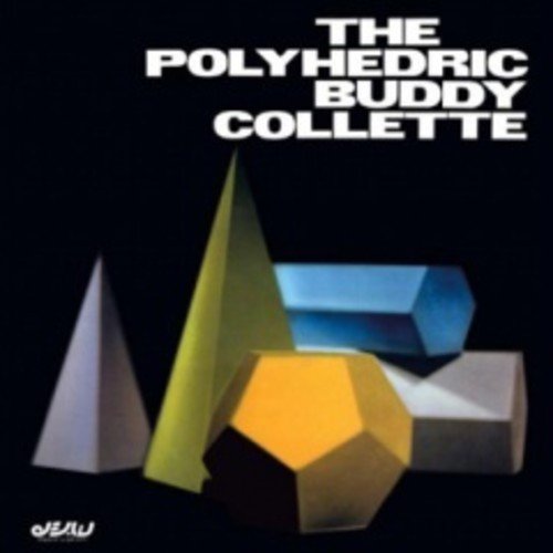 Album cover for "Polyhedric Buddy" by Collette, featuring geometric shapes.