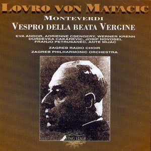 CD cover for "Vespro Della Beate" featuring a portrait and text.