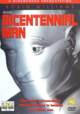 Bicentennial Man DVD cover featuring Robin Williams as a robot.