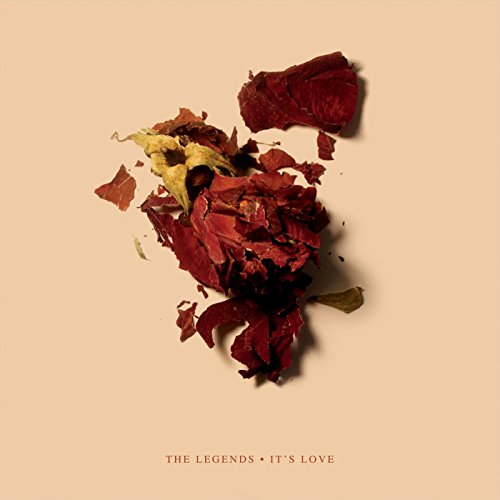 Vinyl record cover with a close-up of a decaying red rose.