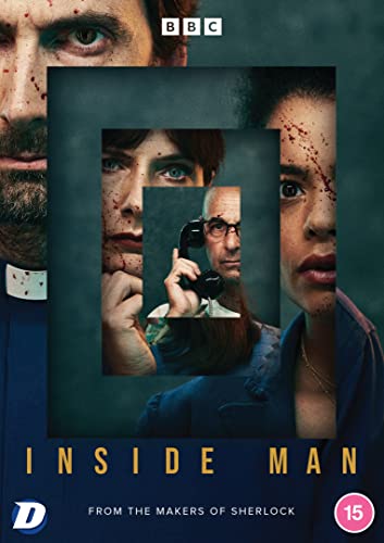 DVD cover for "Inside Man" featuring four distressed faces and a man with a phone.