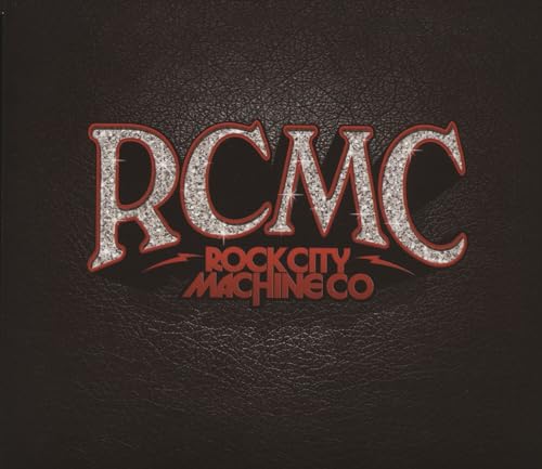 CD cover with large, metallic "RCMC" lettering on a textured black background.