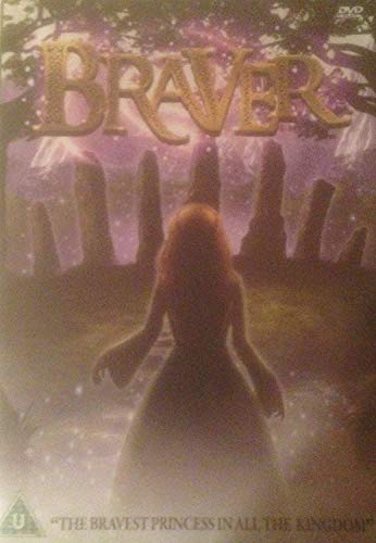Braver DVD cover featuring a red-haired girl standing among standing stones.