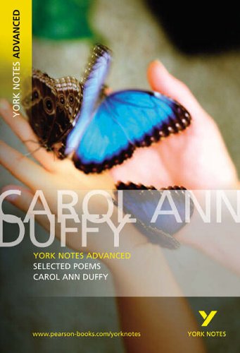 Book cover: "Selected Poems of Carol Ann Duffy" with butterfly image.