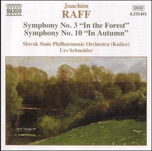 CD cover for Joachim Raff symphonies with a forest landscape painting.