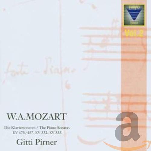 CD cover for Mozart piano sonatas performed by Gitti Pirner.