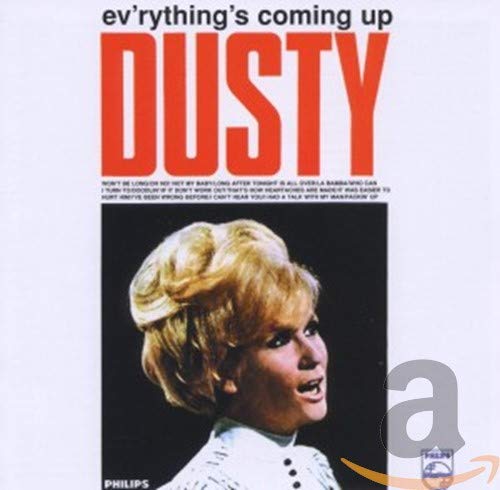 CD cover featuring a portrait of Dusty Springfield with red text.