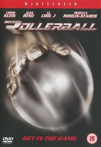 Rollerball" DVD cover featuring futuristic roller skates and metallic text.