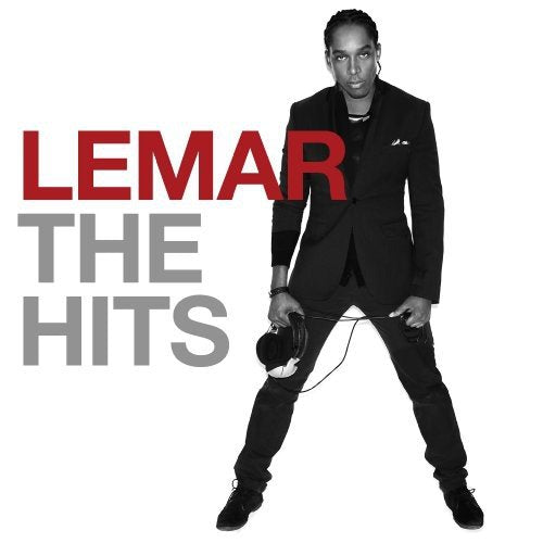 Lemar album cover, black and white portrait with red text.