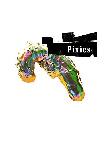 DVD cover for Pixies, featuring colorful, abstract paint-like imagery.