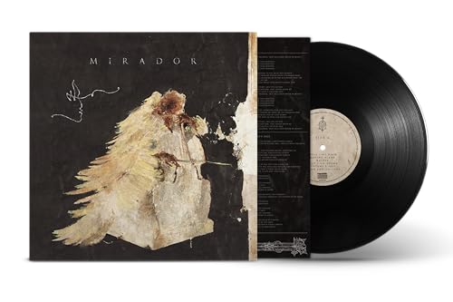 Vinyl record with cover art depicting a painted figure and signature.