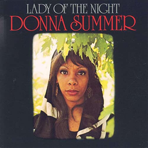 Album cover for Donna Summer's Lady of the Night featuring a portrait of the artist.