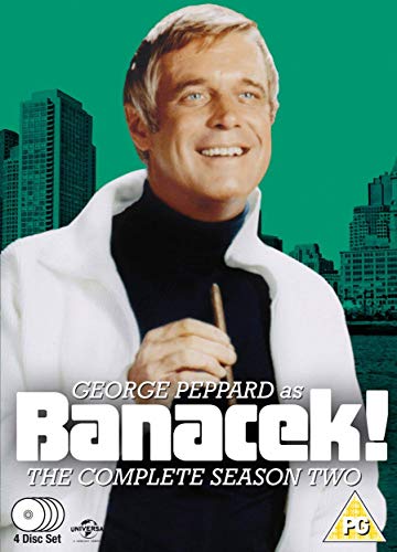 DVD cover for "Banacek" Season 2 featuring George Peppard’s portrait.