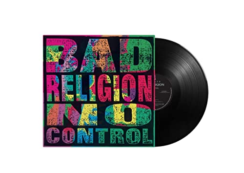 Bad Religion No Control vinyl record album cover and black vinyl disc.