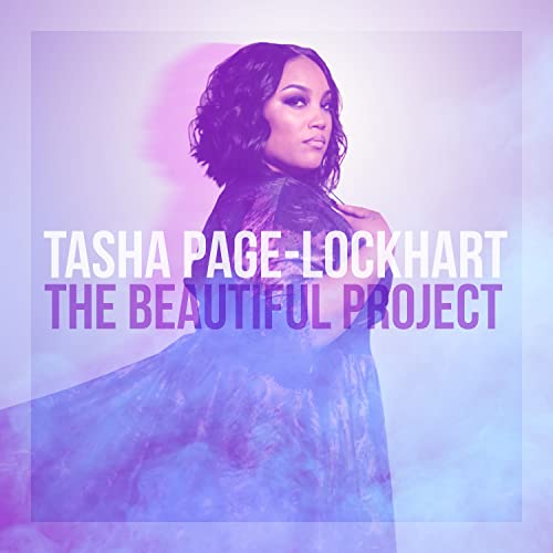 Tasha Page-Lockhart album cover, portrait of a woman in blue.