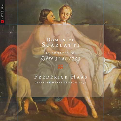 CD cover featuring a classical painting of women and a dog.
