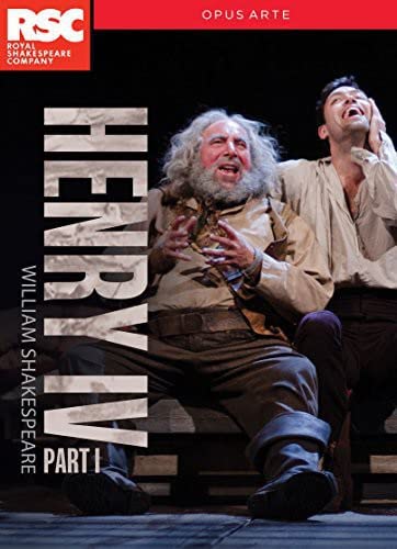 DVD cover for Shakespeare’s Henry IV Part 1, featuring two actors.