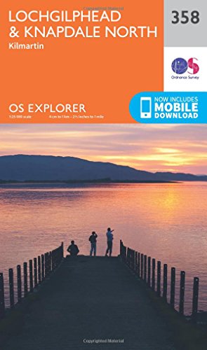 OS Explorer Map 358 Lochgilphead and Knapdale North OS Explorer Paper Map (OS Explorer Active Map)