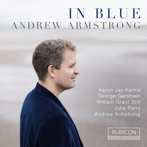 CD cover featuring a portrait of Andrew Armstrong and blue tones.