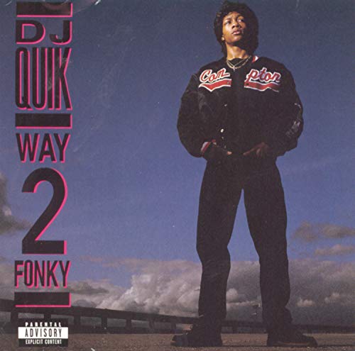DJ Quik album cover, “Way 2 Fonky,” featuring the artist in a jacket.
