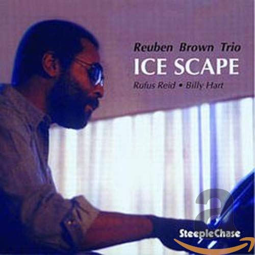 CD cover featuring jazz musician Reuben Brown in profile, playing piano.