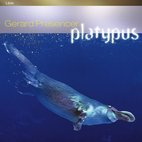 CD cover for "Platypus" by Gerard Presencer, featuring a swimming platypus.