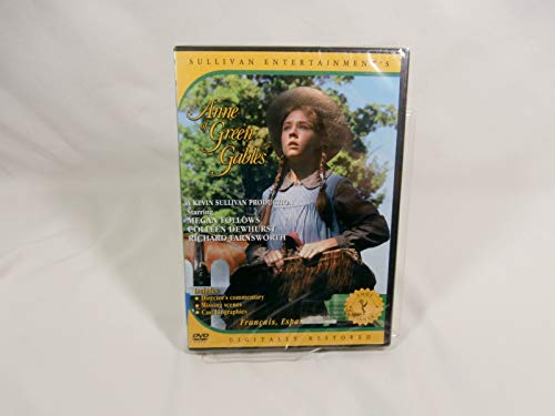 DVD cover for "Anne of Green Gables" featuring a young girl in a field.