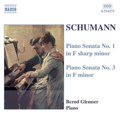 CD cover: painting of a couple with a pianist, text "Schumann" and "Glemsner".