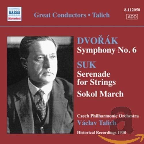 CD cover featuring portrait of conductor Václav Talich and composers’ names.