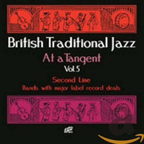 CD cover for “British Traditional Jazz At A Tangent Vol. 5” with musicians.
