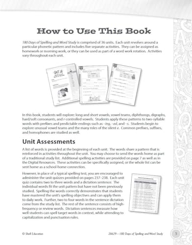 180 Days™: Spelling and Word Study for First Grade : Practice, Assess, Diagnose