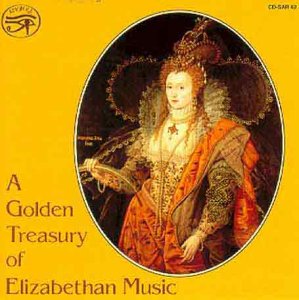 CD cover: portrait of a woman in Elizabethan attire, golden text.