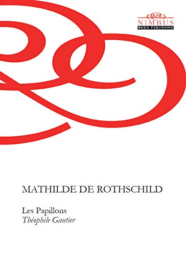 White cover with red abstract lines and text: Mathilde de Rothschild, Les Papillons.