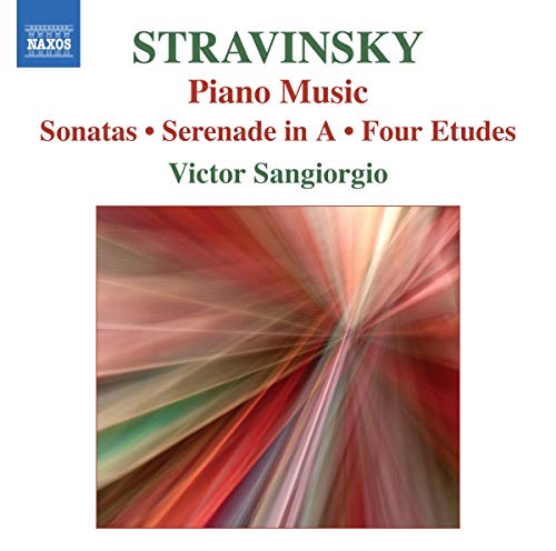 CD cover for Stravinsky piano music performed by Victor Sangiorgio.