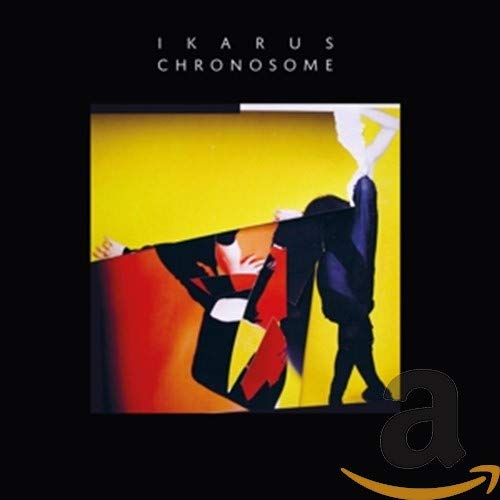 CD cover for "Ikarus - Chronosome" with abstract figure and bold colors.