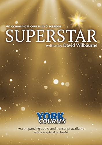 CD cover for "Superstar" York Courses, golden background with bright starburst.