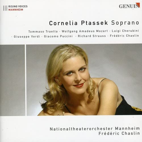 CD cover featuring soprano Cornelia Ptassek with composers listed.