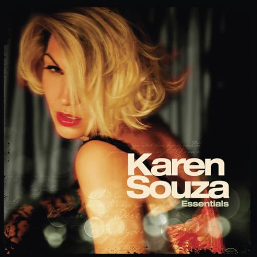 CD cover for Karen Souza’s “Essentials” featuring a portrait of the singer.