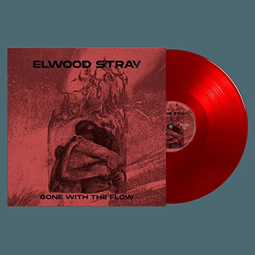 Elwood Stray album cover with red artwork and a matching red vinyl record.