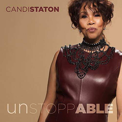 Album cover for Candistaton’s “Unstoppable” featuring a portrait of the artist.
