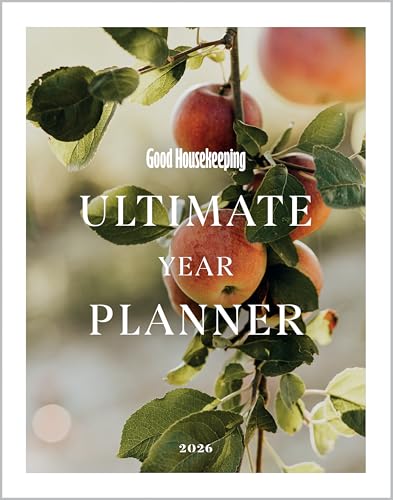 2026 Good Housekeeping year planner cover with apples and leaves.