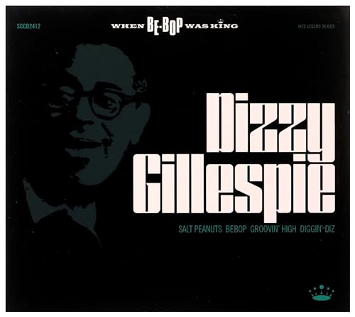 Dizzy Gillespie CD cover with a portrait and bold text.